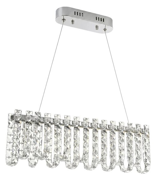 LED kristalna viseča svetilka SWE073-CP 60cm Chrome