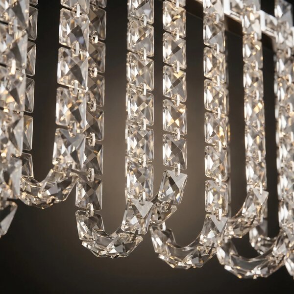 LED kristalna viseča svetilka SWE073-CP 60cm Chrome