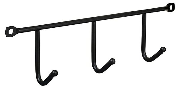 Walteco Garderobna letev (Do x Š x V: 200 x 35 x 60 mm, Kovina, Črna)