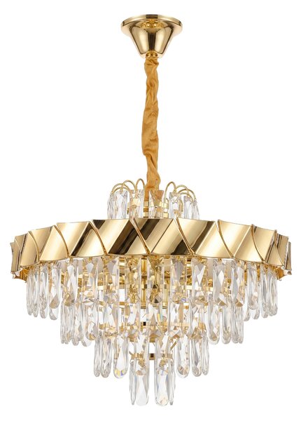 Kristalna viseča svetilka SWE076-CP 50cm GOLD