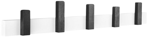 Walteco Garderobna letev (Do x Š x V: 500 x 30 x 70 mm, Les, Črna/bela)