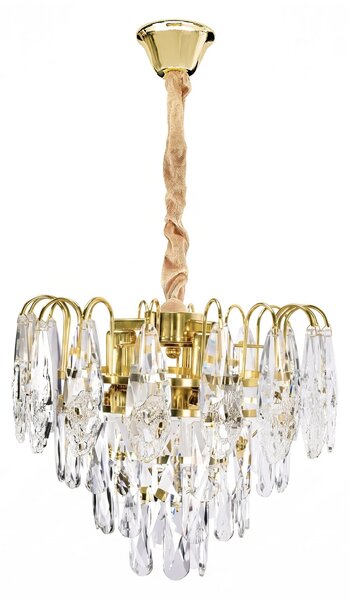 Kristalna viseča svetilka SWE078-CP 30cm GOLD