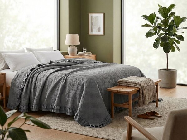 Pregrinjalo za posteljo MONTEGO, siva Dimenzije: 170 x 210 cm