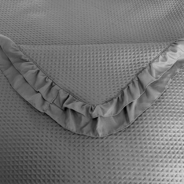 Pregrinjalo za posteljo MONTEGO, temno sivo Dimenzije: 170 x 210 cm