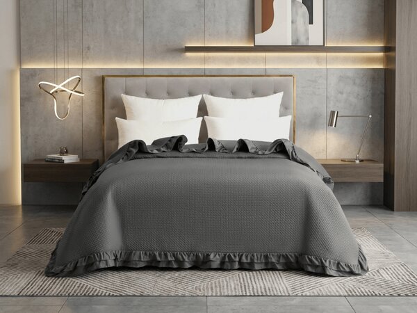 Pregrinjalo za posteljo MONTEGO, temno sivo Dimenzije: 170 x 210 cm