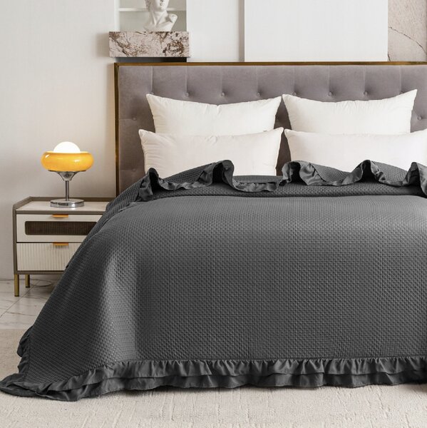 Pregrinjalo za posteljo MONTEGO, temno sivo Dimenzije: 170 x 210 cm