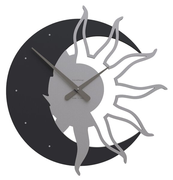Stenska ura Sun and Moon 2 barve