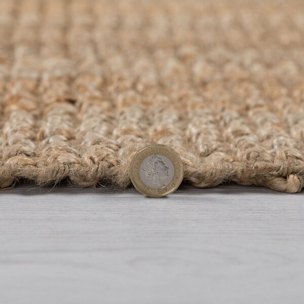 Rjav tekač iz jute Flair Rugs Jute, 60 x 230 cm