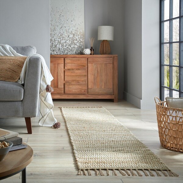 Tekač v naravni barvi 60x230 cm Levi - Flair Rugs