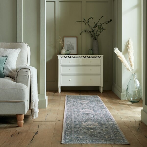 Zelen pralen tekač iz mešanice recikliranih vlaken 60x230 cm Windsor – Flair Rugs