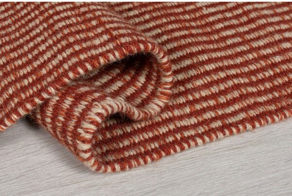Oranžen volnen tekač Flair Rugs Anu, 60 x 200 cm