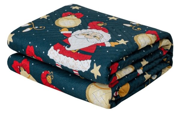 Pregrinjalo za posteljo SANTA, modro Dimenzije: 200 x 220 cm
