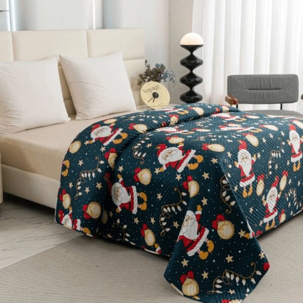 Pregrinjalo za posteljo SANTA, modro Dimenzije: 200 x 220 cm
