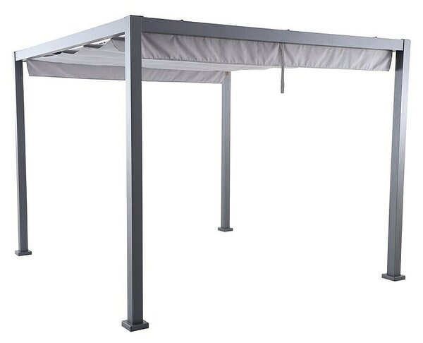 Sunfun Milos Paviljon s platneno streho (Do x Š x V: 294 x 294 x 231,5 cm, Barva ogrodja: Antracit)