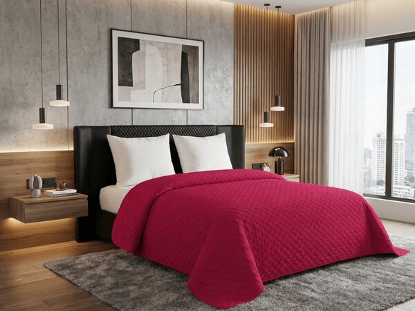 Žametno pregrinjalo za posteljo ASTRALIA, temno roza Dimenzije: 170 x 210 cm