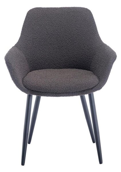 MID.YOU Set Stolov Bouclé, Antracit, 2-Delni