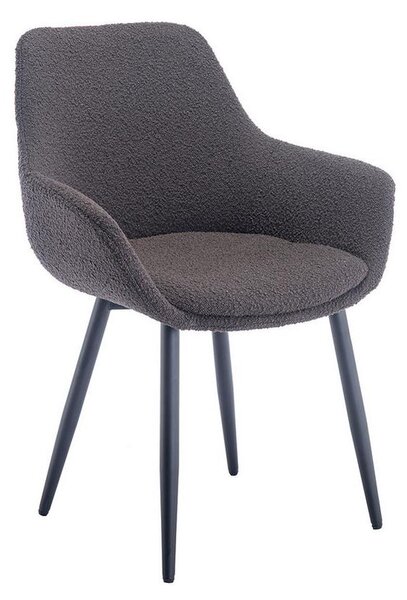 MID.YOU Set Stolov Bouclé, Antracit, 2-Delni