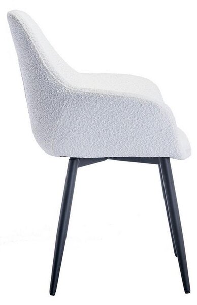MID.YOU Set Stolov Bouclé, Bela, 2-Delni