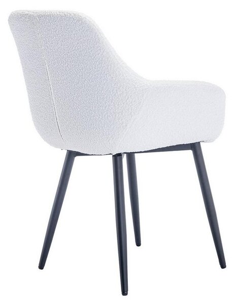 MID.YOU Set Stolov Bouclé, Bela, 2-Delni