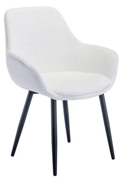 MID.YOU Set Stolov Bouclé, Bela, 2-Delni