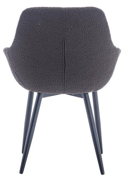 MID.YOU Set Stolov Bouclé, Antracit, 2-Delni