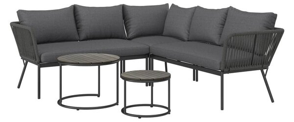 Mömax Lounge Garnitura Cemi, Antracit, 4-Delno
