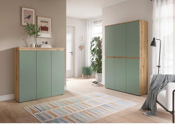 Livetastic Garderobna Omara Scarpa, Sivozelena, 2 Kos