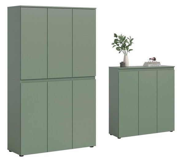 Livetastic Garderobna Omara Scarpa, Sivozelena, 2 Kos