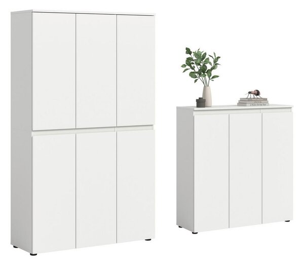 Livetastic Garderobna Omara Scarpa, Bela, 2 Kos