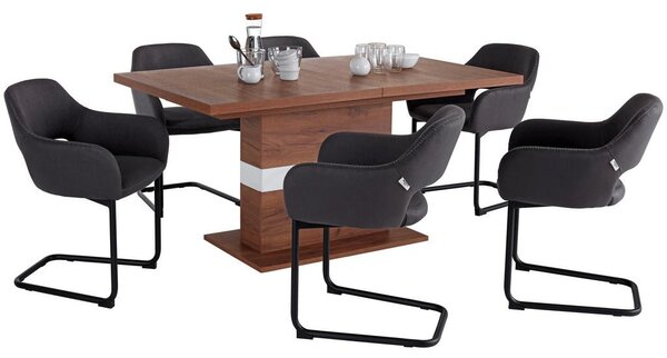 Mömax Raztegljiva Miza Avensis, Barva Hrasta, 160-200 X 90 Cm