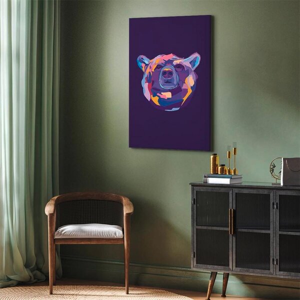 Artgeist Slika Na Platnu Colorful Bear