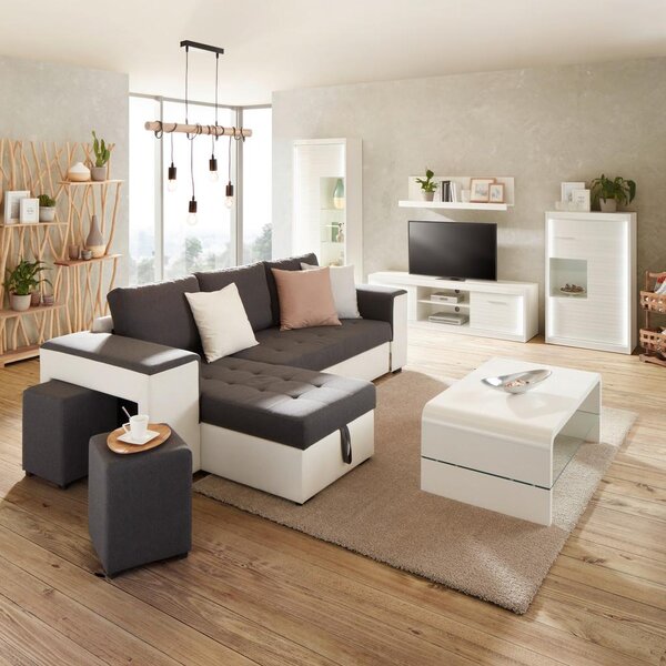 Premium Living Dnevni Regal Lenny, Bela