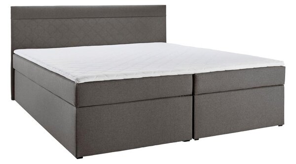 Bessagi Home Postelja Boxspring Rosa, Temno Siva, 180x200