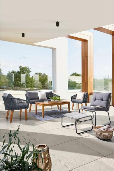 Mömax Lounge Garnitura Trendy, Barva Akacije, Antracit