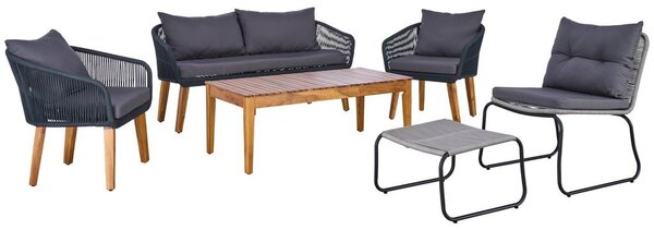 Mömax Lounge Garnitura Trendy, Barva Akacije, Antracit