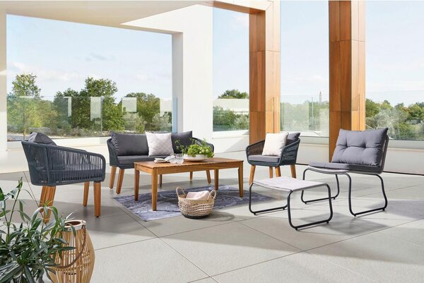 Mömax Lounge Garnitura Trendy, Barva Akacije, Antracit