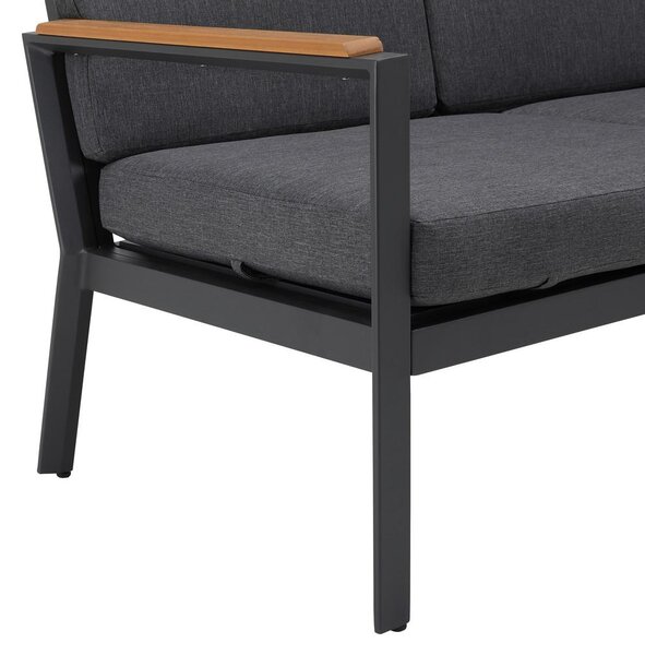 Bessagi Garden Jedilna Lounge Garnitura Eleonora, Temno Siva, 4-Delno