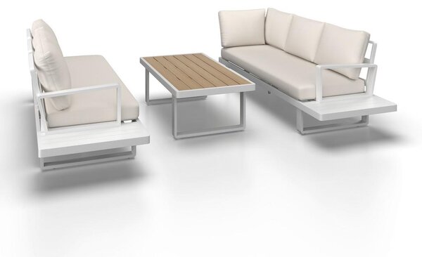 Bessagi Garden Lounge Garnitura Tilly, Krem