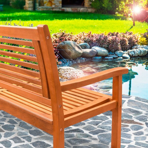 Vrtna klop MANUELA, 120x60x90cm, naravno rjava Casaria