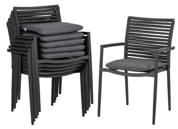 Acamp Set Vrtnih Stolov New Jersey, 6 Kos, Aluminij, Antracit