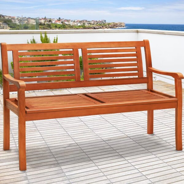 Vrtna klop MANUELA, 120x60x90cm, naravno rjava Casaria