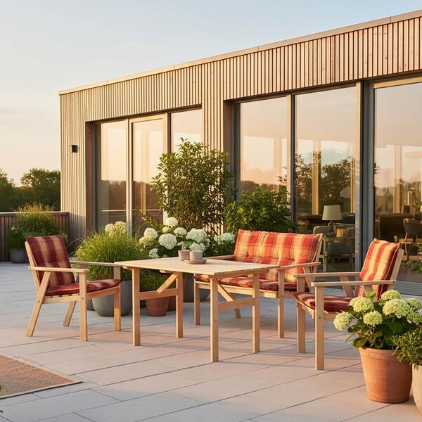 Gardenson Vrtni Set Sylt, 4-Delno, Masivno
