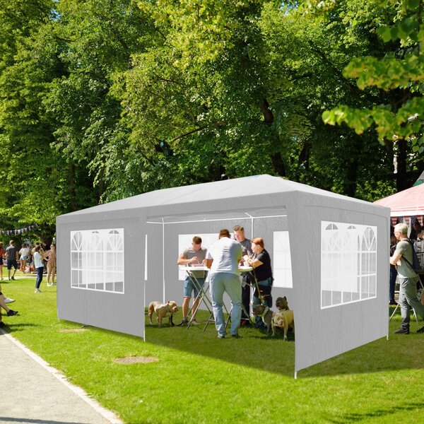 Paviljon za zabave NEAPOL, 3x6m, bel Jurhan