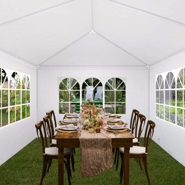 Paviljon za zabave NEAPOL, 3x6m, bel Jurhan
