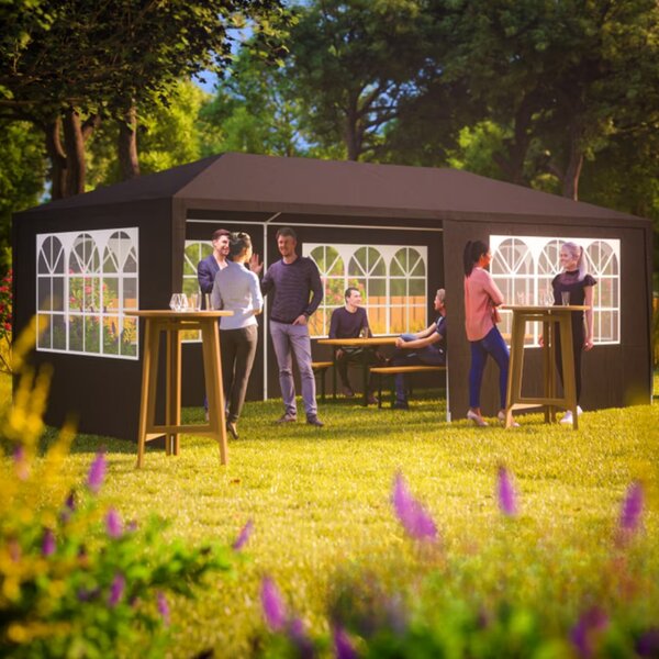 Paviljon za zabave NEAPOL, 3x6m, antracit Jurhan