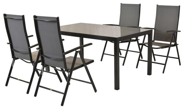 Gardenson Vrtni Set Amalfi, 5-Delni, Siva