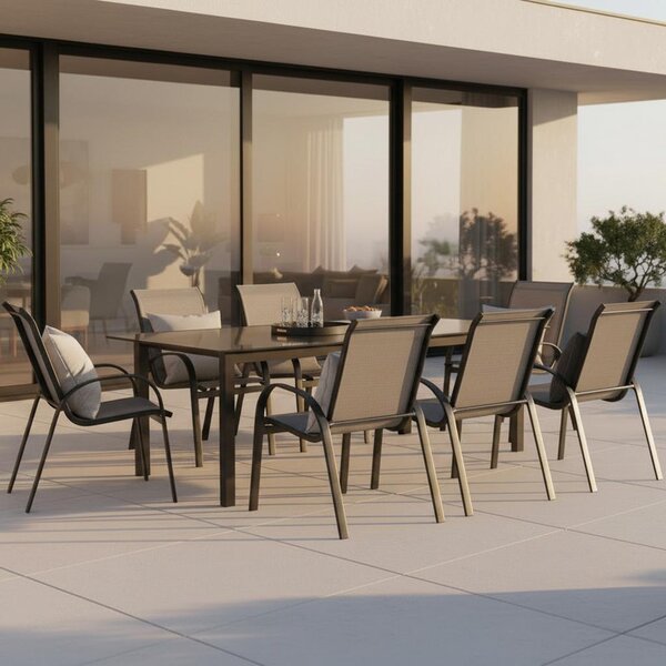 Gardenson Vrtni Set Amalfi, 9-Delni, Aluminij