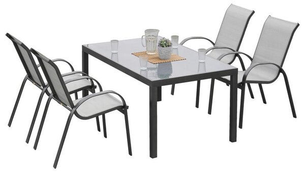 Gardenson Vrtni Set Amalfi, 5-Delni, Aluminij