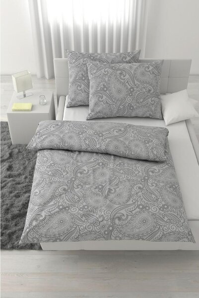 Mömax Posteljnina Paisley Xxl, Siva, 2x60/80, 200/200