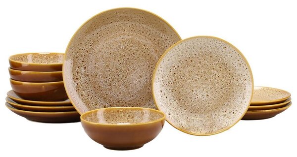 Creatable Jedilni Servis Reactive Nostalgic Cognac, 12-Delni